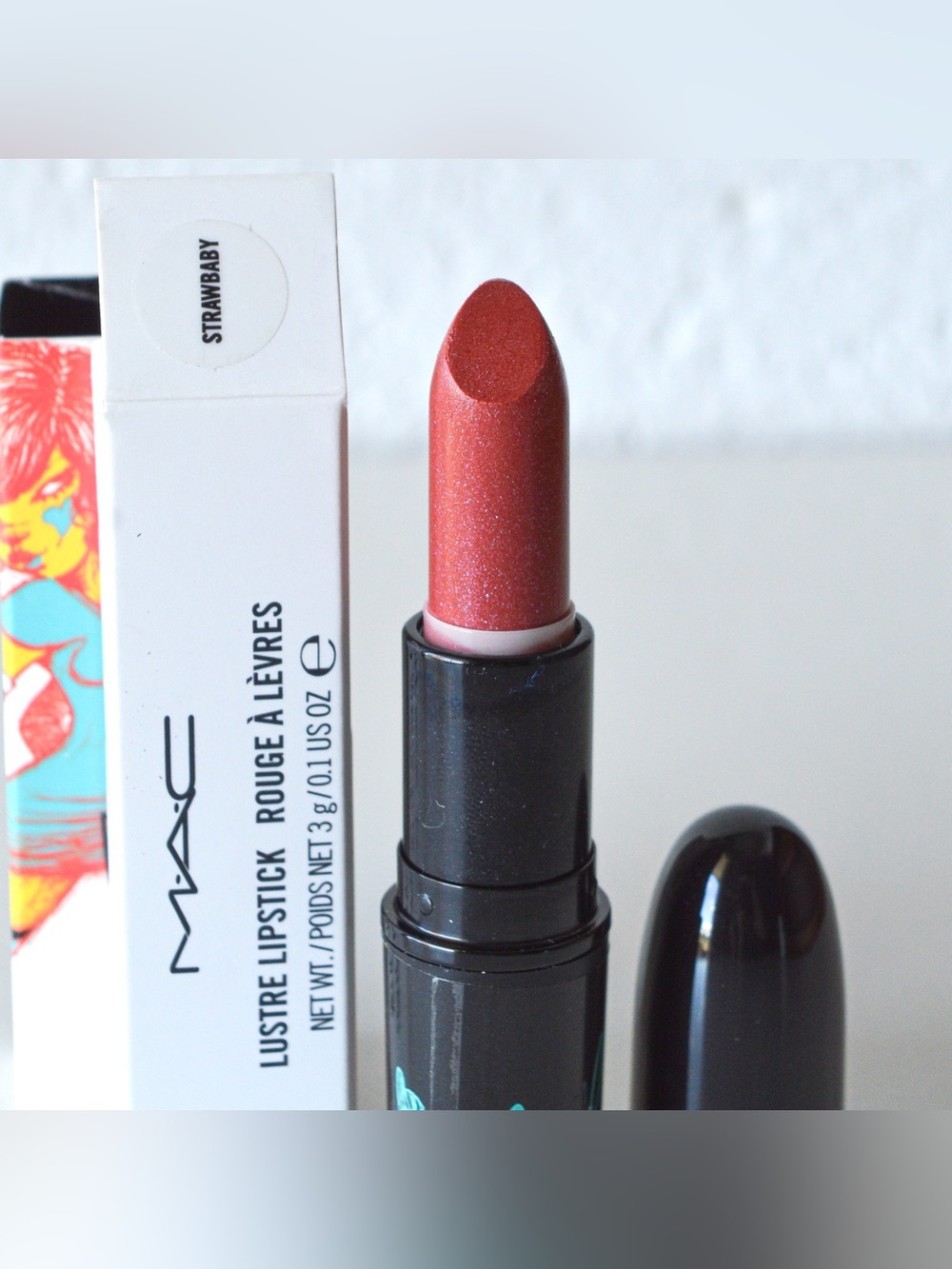 MAC Cosmetics Lipstick *STRAWBABY* Discontinued Rare 2008 Fafi Collection